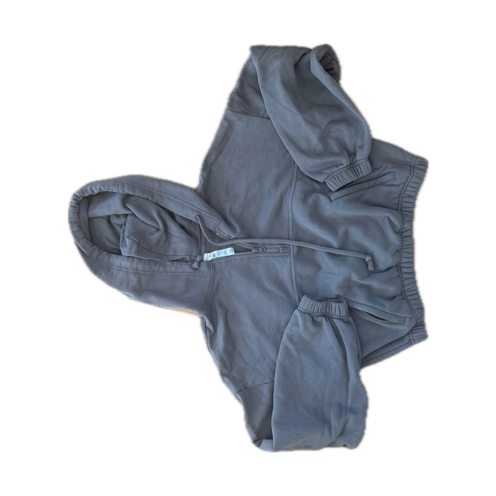 Alo Yoga Green Cropped Hoodie - Size S